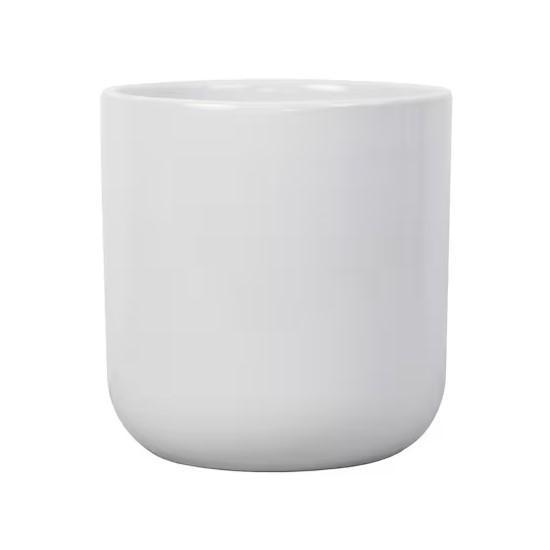 Overstock - Home Decor - Allen & Roth White Ceramic Indoor Planters - MSRP $3,444