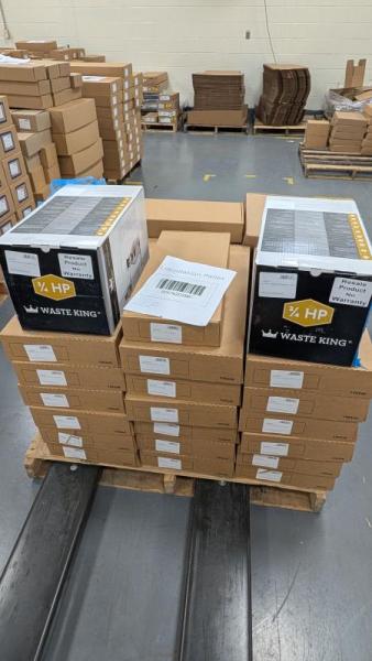 1 Pallet of Moen One-Handle High Arc Kitchen Sink Faucets & More - MSRP $22,880
