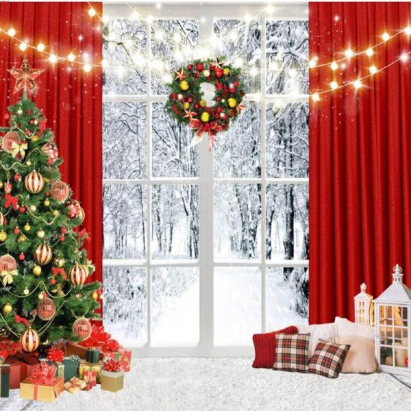 Camera - ROBOA 6160 Alarm Keypad Display Security Systems, CYLYH 10x10ft Christmas Window Backdrop - MSRP $2,470