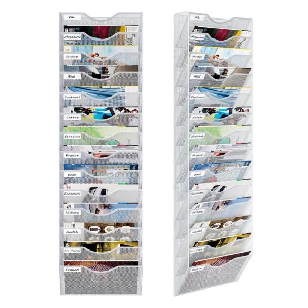Office Product - PAG-Mass 14 Pockets Hanging Wall File Organizer, Yecaye Office Chair Mats, Spakon Poster - MSRP $1,725