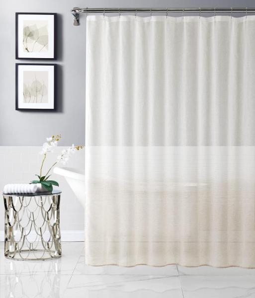 Amazon Clearance - Home- iDesign Fabric Shower Curtain, Morex Ribbon Recycled Polyester,- MSRP $2,935