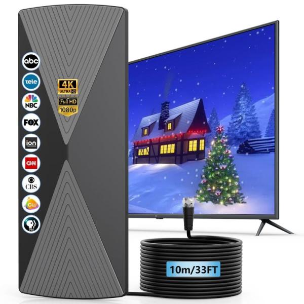 Amazon Clearance - Electronics- 2025 TV Antenna 1200+ Miles Long Range TV Antenna, ETHU Full Motion Wall TV Mount for 26-5 In- MSRP $4,050