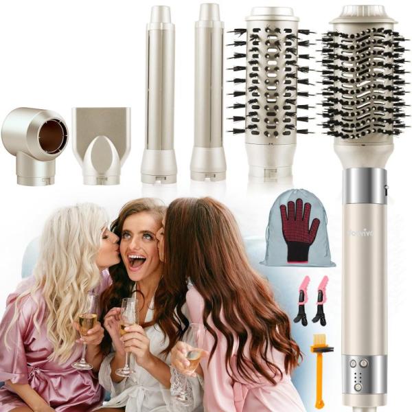 Beauty- 6-in-1 Ionic Hair Dryer Brush, ZENTRIXA Batana Oil for Hair, acorn+oak Vitamin C Face Serum   - MSRP $12,734