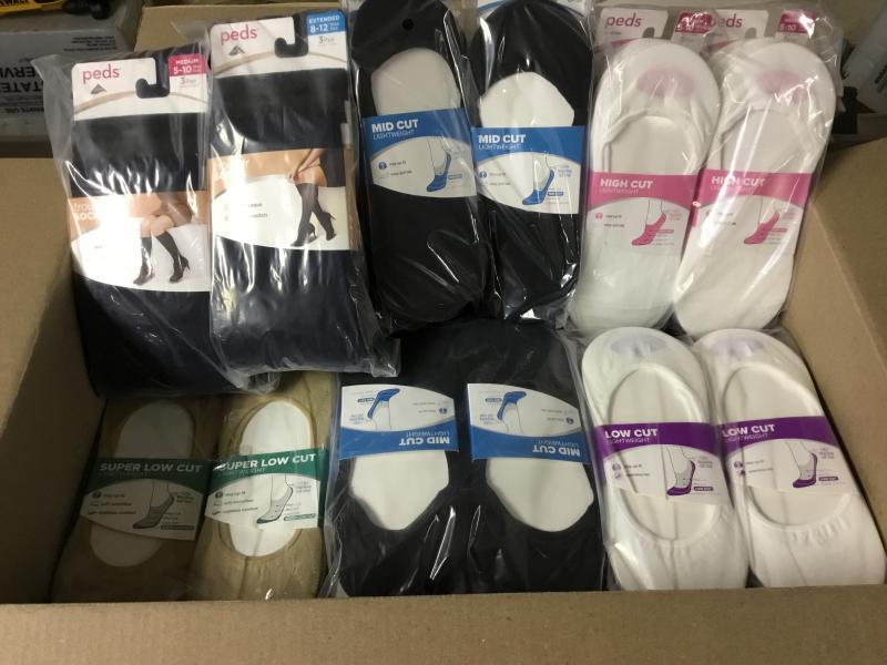 240 Pair Mixed Lot Womens Peds No Show Liner Socks and Trouser Socks