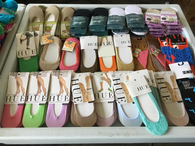 100 Pair New HUE Socks and Foot Liners