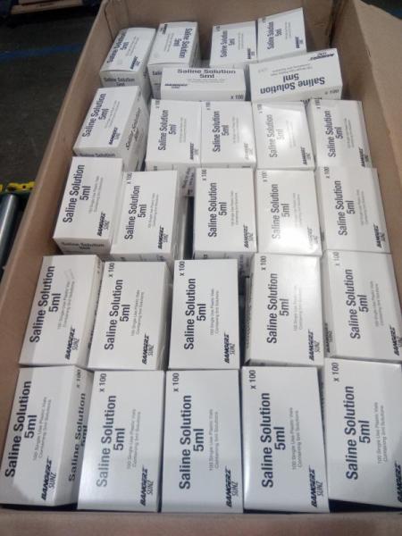 General Merchandise- Saline Solution Vials 5mL, Curl Rhythm Deep Moisturizing Curl Shampoo - MSRP $1,661