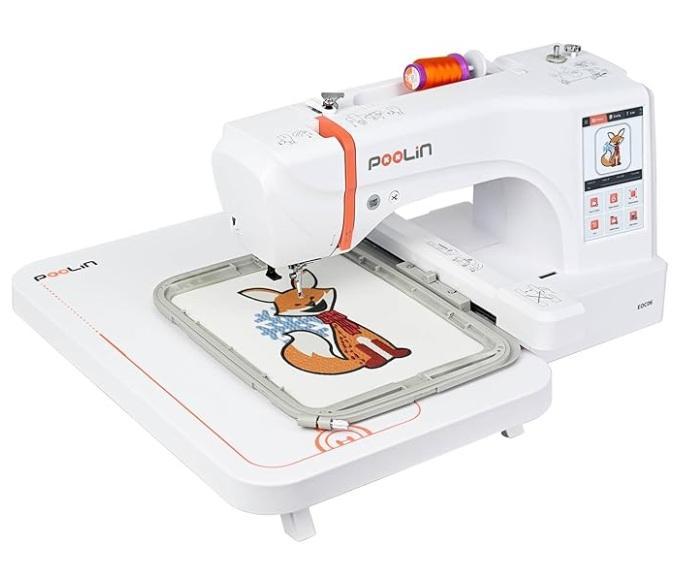 TRUCKLOAD of AMZ Medium/Large - PooLin EOC06 Embroidery Machine 7" Touchscreen, Swan Hose Splitter - MSRP $121,748