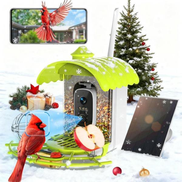 Lawn & Garden - Smart Bird Feeder with Camera, Christmas Lighted Gift Boxes, InoKraft Brushless Chainsaw - MSRP $4,210
