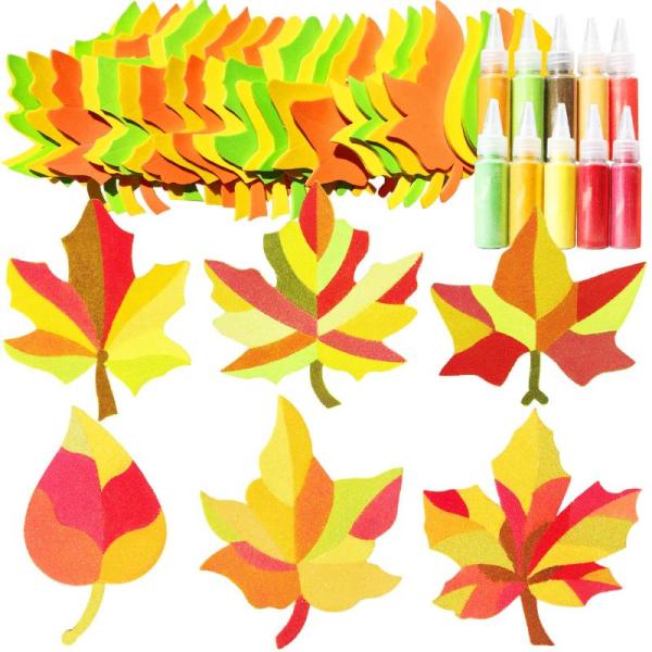Home- 24 Sets Fall Leaf Sand Art Kits, Yamaziot Christmas Throw Blanket, Buzowruil Rolling Storage Cart - MSRP $38,110
