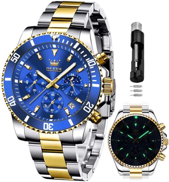 Watch - OLEVS Mens Black Watches - MSRP $1,052