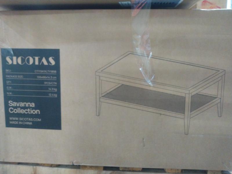 Sicotas Rattan Coffee Table, Disaenvir Electric Cooktop, Step2 Kids Kitchen Playset - MSRP $1,852