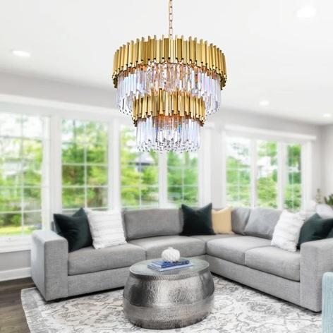 TRUCKLOAD - Home Decor - Medallion Gold Chandelier, Nora Cooling Gel Mattress, LED Medicine Cabinet - MSRP $27,449