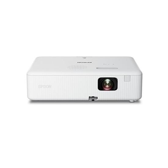 B Grade - Epson EpiqVision Flex CO-W01 Portable Projector, White (NO REMOTE) - MSRP $399