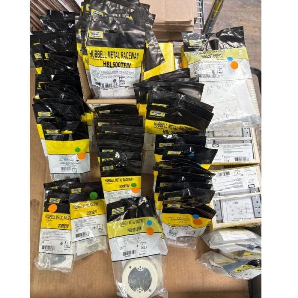 Large Lot Hubbell Metal Raceway/ Electrical Supplies $2,600 MSRP