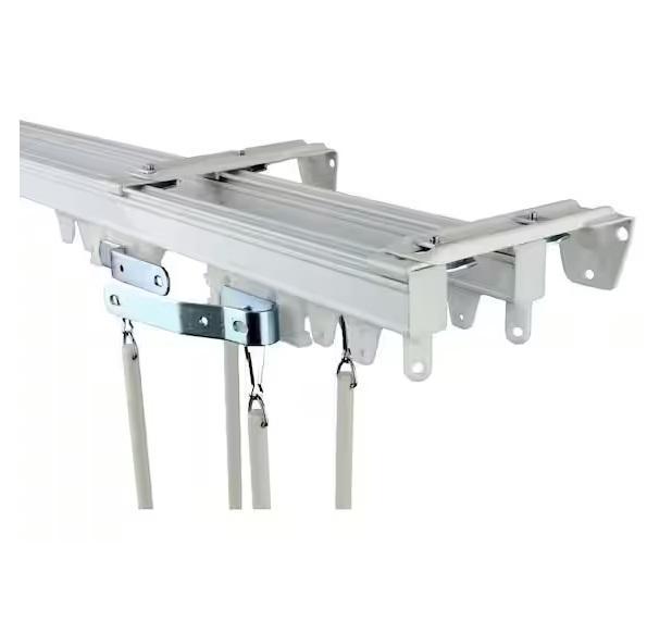 Window Decor - Rod Desyne 144in Double Curtain Rod, Chicology Roller Window Shade, HDC, StyleWell - Est Retail $1,989