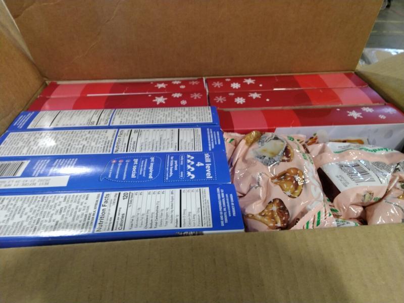 Grocery - Pagasa Gingerbread House Kit, Pepperidge Farm Cookies, Queen Anne Cordial Cherries - MSRP $7,226