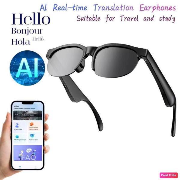 50set -AI Smart Translation Sunglasses With Bluetooth 130 Languages