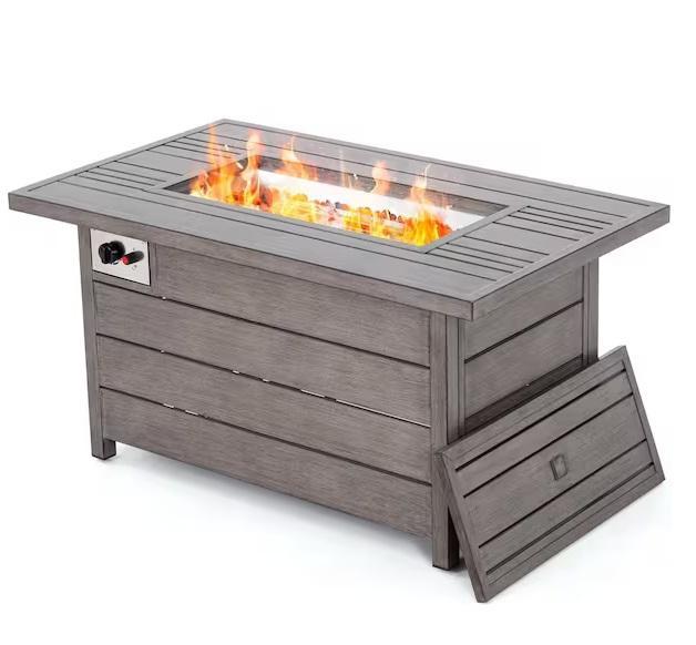 Seasonal - EGEIROSLIFE Propane Fire Pit Table, Bestier Fireplace TV Stand, FUFU&GAGA, Red Lantern - Est Retail $1,179