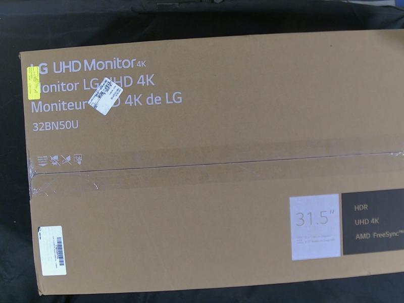 A Grade - LG 31.5" VA UHD 4K Monitor (3840x2160) with HDR10, AMD FreeSync, Dynamic Action Sync - MSRP $369