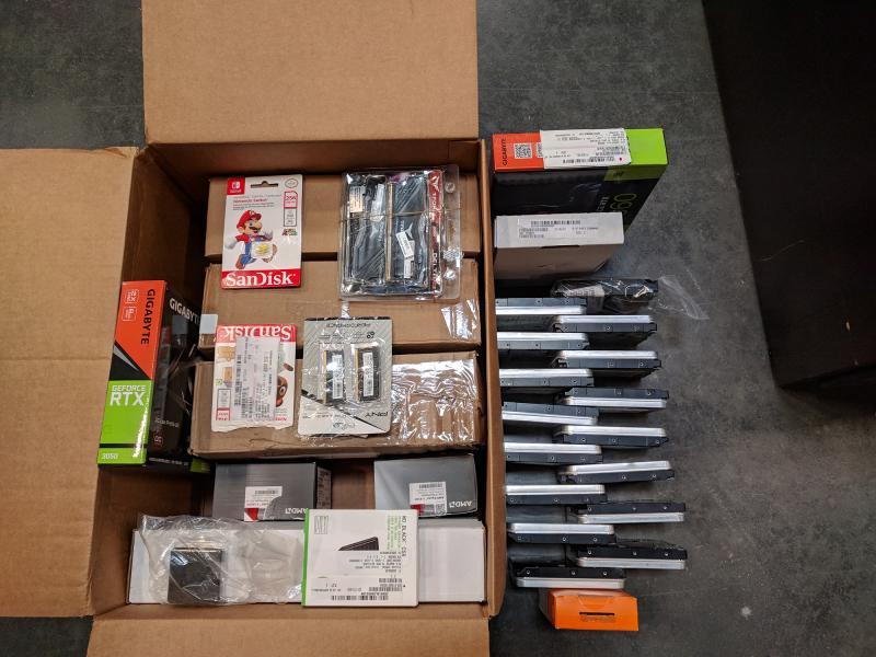 RTX 5080, 30TB, 5900X, PC Gaming Components Lot & More - $14.7K -32qty