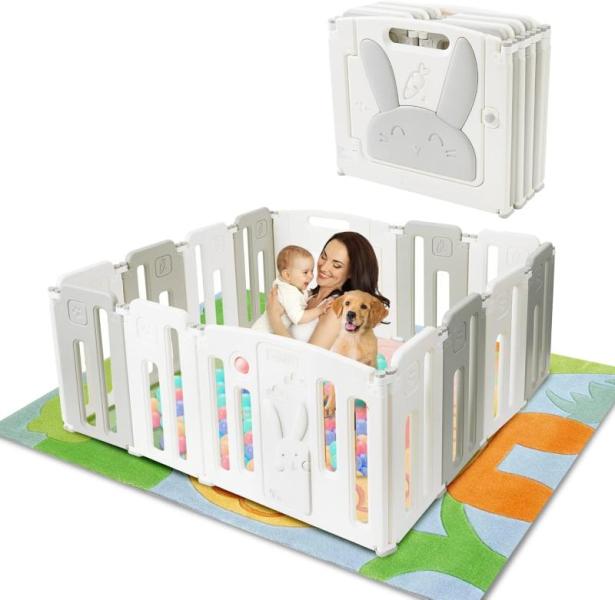 Bulk Lot of 6 SOKYFINE Baby Foldable Playpens 14 Panel Safety