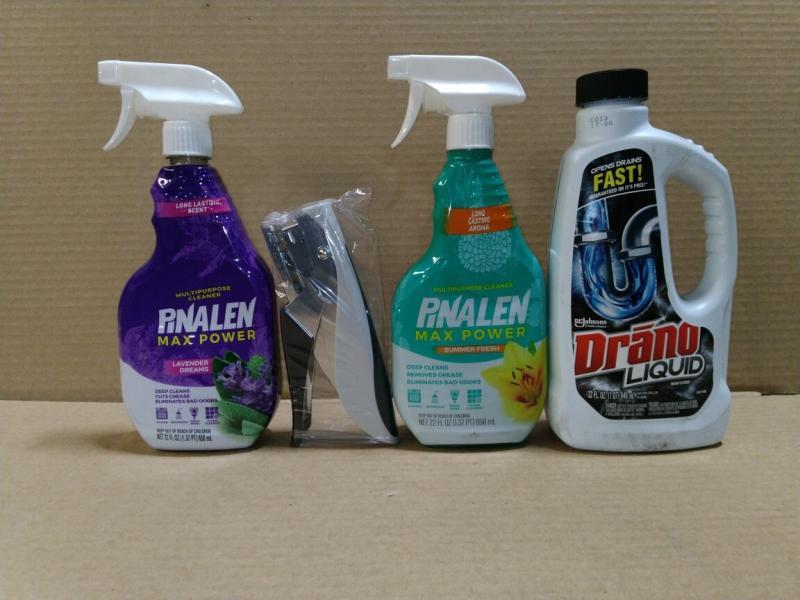 Bed Bath and Home - Drano 32 Oz. Liquid, PINALEN SUMMER, Canon PIXMA TS202 - MSRP $1,357