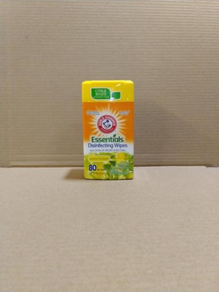 Bed Bath and Home - Arm & Hammer Essentials Disinfecting Wipes Lemon - 80.0 ea - MSRP $2,875