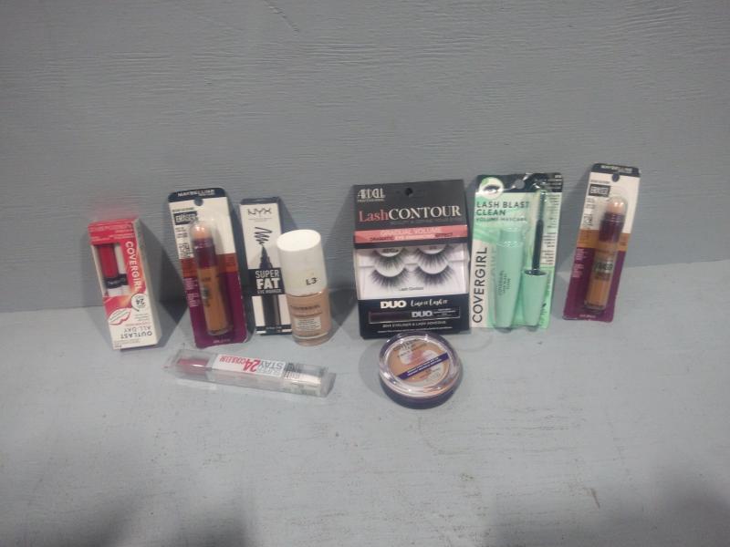 Health & Beauty - NYX High Shine Lipstick, Maybelline Stick Foundation, Milani Easybrow Pencil - MSRP $1,217