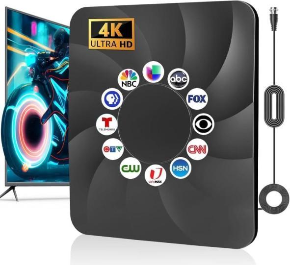 Electronics - Indoor/Outdoor Long Range TV Antenna, Edifier Headset, Vexipia Charging Cable - MSRP $3,028