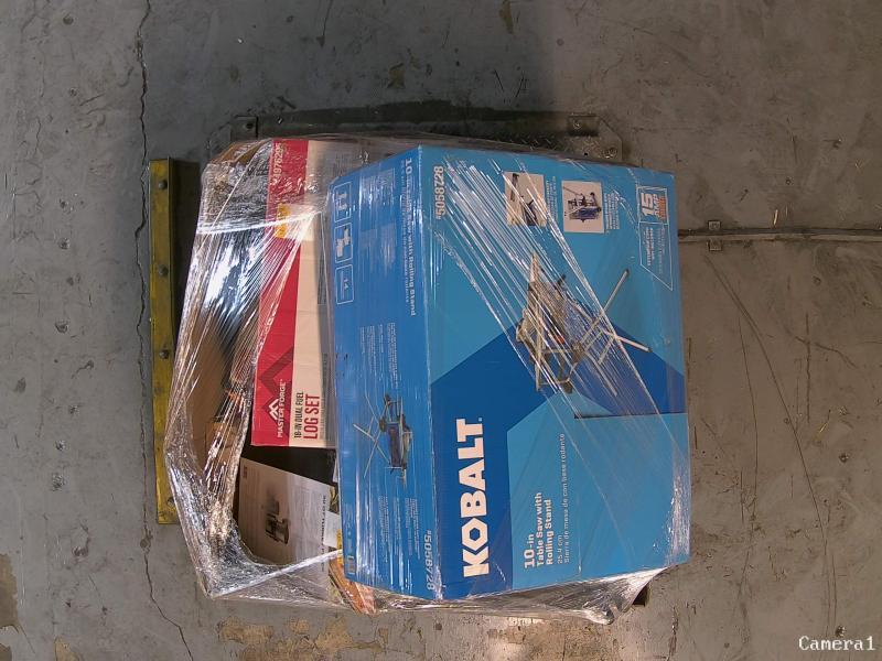 Master Forge 19.75in 30000BTU Dual Fuel Vent-free Gas Fireplace Logs, Kobalt 10in 120 V Portable Table Saw -MSRP $2,028