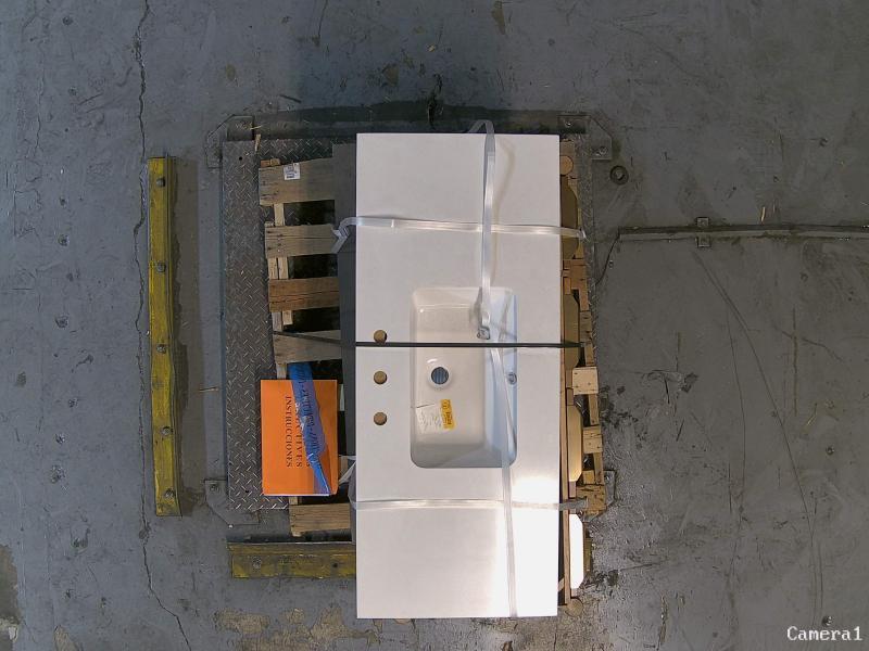 Origin 21 Westmoreland 48in Walnut Undermount Single Sink Bathroom Vanity, Harbor Breeze LED Fandelier - MSRP $2,814