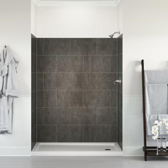 Platform Alcove Shower Wall Surround, Gladiator Gearbox Garage Cabinet, Fireplace Media Mantel - MSRP $2,141