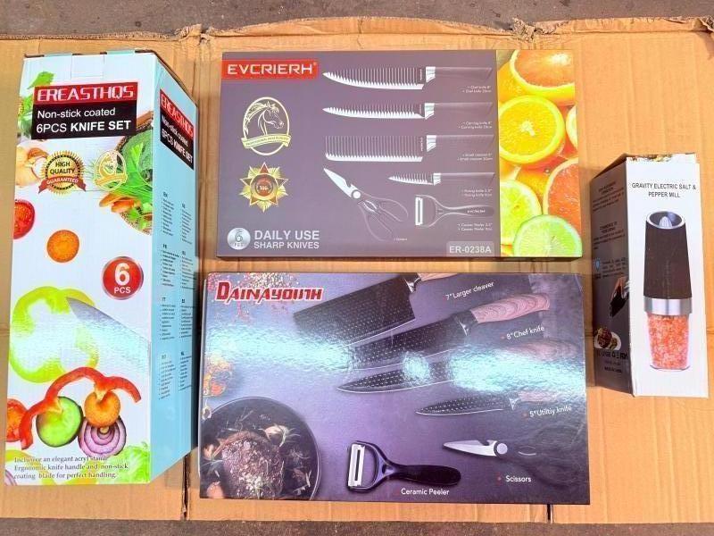 Mixed Kitchen Knife Sets And Electric Grinders