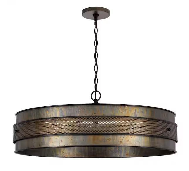 Lighting & Electrical - CAL Lighting Chandelier, Storm Shell, Breezary, Lithonia Lighting, Metalux - Est Retail $2,020