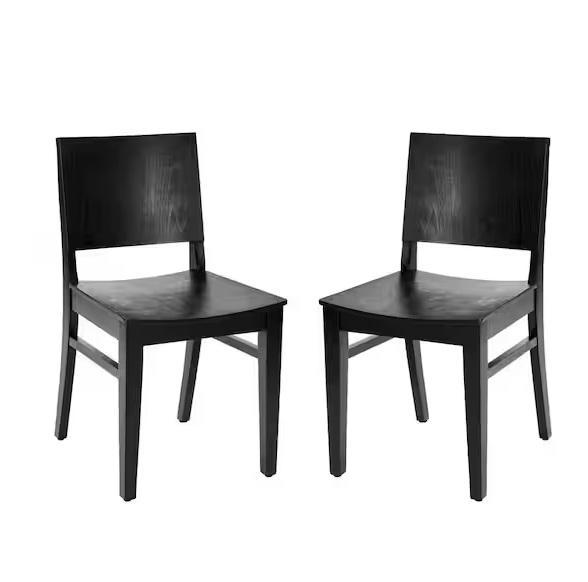 Carnegy Avenue Naples Commercial Grade Solid Wood Dining Chairs - Est Retail $1,970