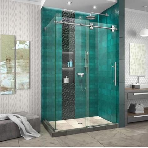 DreamLine SHEN-6134482-07 Frameless Slidling Shower Enclosure - MSRP $1,529