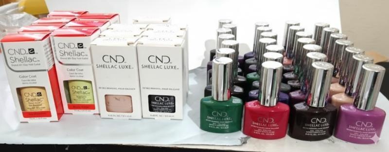 Multi-Brand Beauty Lot- CND Shellac, Sally Hansen & Press-On Nails 