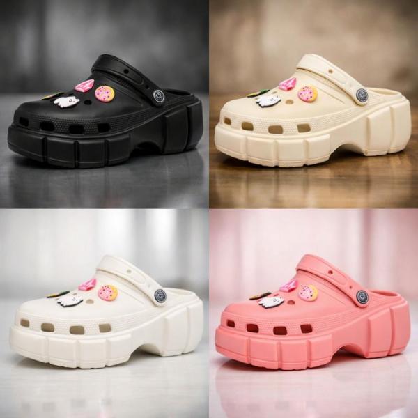 Womens Platform Pin Clogs Case Pack 15 Pairs Per Color Assorted Sizes