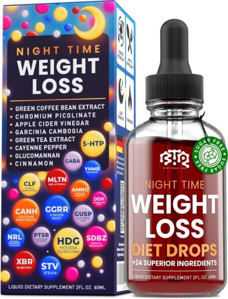 Drugstore - BTQ BIOTEQUE LAB 	Night Time Weight Loss Diet Drops, Keto Weight Loss Diet Pills, Ice Pack - MSRP $6,838