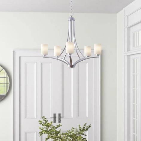 Lark Manor Fehr 5-Light Shaded Empire Chandelier - MSRP $364