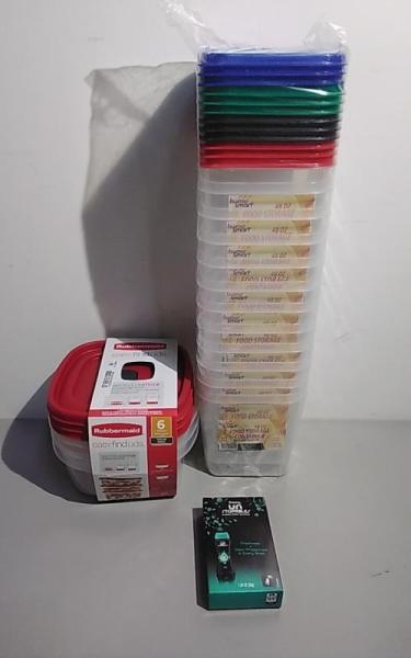 Bed Bath and Home - Rubbermaid Food Storage Containers, Amscan Party Banner, Downy Scent Booster Beads - MSRP $9,107