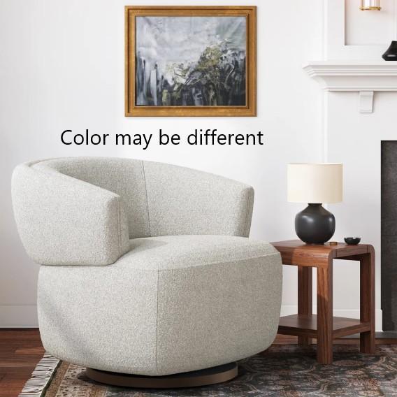 Furniture - Carnley Swivel Barrel Chair, Braedin Accent Chair & Ottoman, George Oliver Side Table - MSRP $1,389