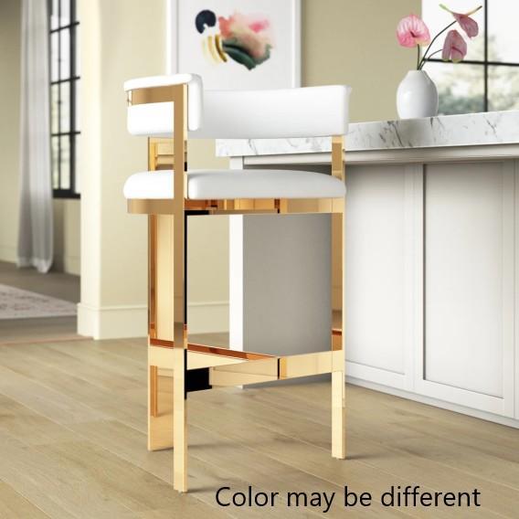 Furniture - Dolan Bar Stool, Saldana Block End Table, Azriah Faux Leather Chair - MSRP $3,619