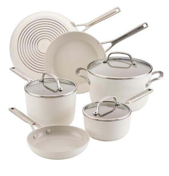 KitchenAid Hard Anodized Ceramic Induction Nonstick Pots & Pans, Ninja CREAMi Ice Cream Maker, SAMSUNG - MSRP $1,840