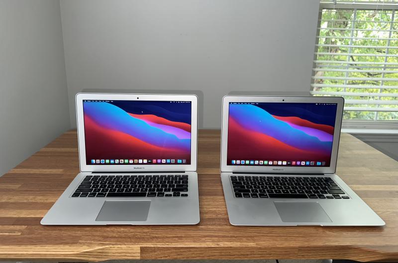 (2) Apple MacBook Air Laptop Bundle Model A1466 Chargers Included