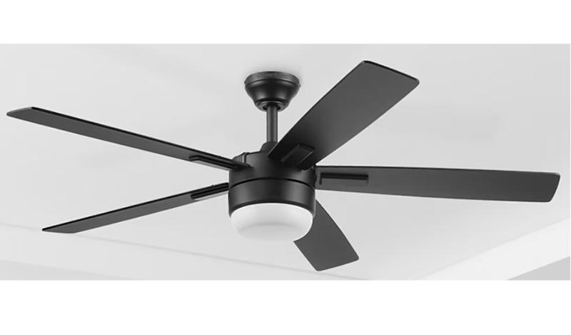 Harbor Breeze Boltz III LED Ceiling Fan, Oxford 52in Ceiling Fan, Sunport 52in LED Ceiling Fan, DEWALT - MSRP $2,074