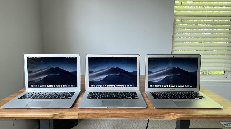 (3) Apple MacBook Laptop Bundle Model A1466 Chargers Included