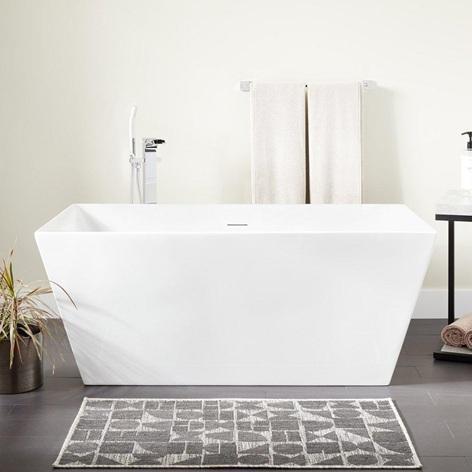 Signature Hardware SHHBFSRT5930AWH Soaking Tub - MSRP $2,149