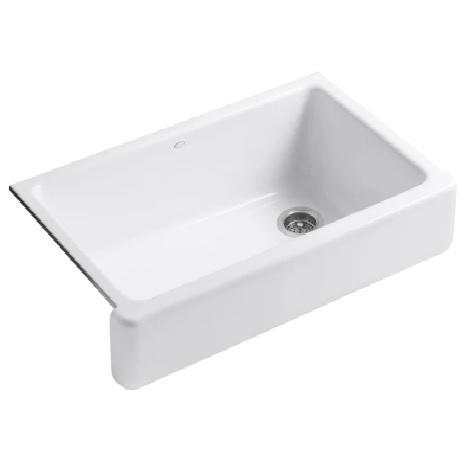 Kohler K-6488-0 Cast Iron Kitchen Sink - MSRP $1,266