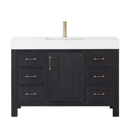 Miseno MV-NM-LEON48-LWT-FB Vanity Set - MSRP $1,032